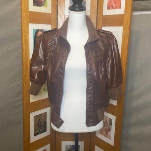 WET SEAL LEATHER JACKET